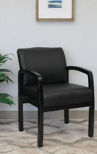 Black Office Guest Chair-2