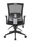 Black Three-Paddle Office Chair-4