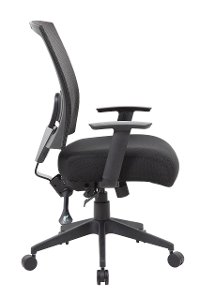 Black Three-Paddle Office Chair-5