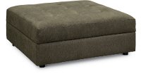 Contemporary Granite Gray Storage Cocktail Ottoman - Cooper