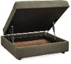 Contemporary Granite Gray Storage Cocktail Ottoman - Cooper-2