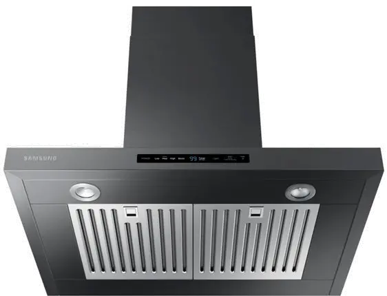 NK30K7000WG Samsung 30 Inch Chimney Hood - Black Stainless Steel-2