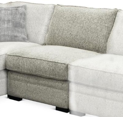 Casual Contemporary Gray Armless Chair - Juno