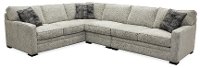 Contemporary Gray 3 Piece Sectional Sofa with LAF Sofa - Juno