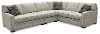 Casual Contemporary Gray 3 Piece Sectional - Juno