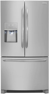 KIT Frigidaire 4 Piece Electric Kitchen Appliance Package with French Door Refrigerator - Stainless Steel-2