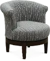 Charcoal Gray Swivel Accent Chair - Attica