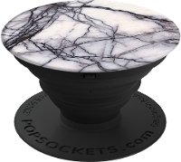 White Marble PopSocket Cell Phone Grip and Stand