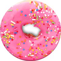 Pink Donut PopSocket Cell Phone Grip and Stand