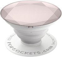 Rose Gold Metallic Diamond PopSocket Cell Phone Grip