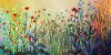 Floral Playful Patio Canvas Outdoor-Indoor Wall Art
