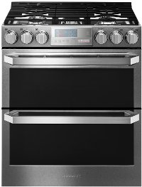 LUTG4519SN LG Signature Slide-in Gas Range with Double Oven - Textured Steel