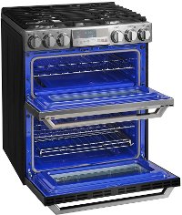 LUTG4519SN LG Signature Slide-in Gas Range with Double Oven - Textured Steel-3