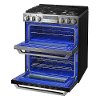 LUTG4519SN LG Signature Slide-in Gas Range with Double Oven - Textured Steel-4