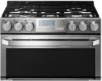 LUTG4519SN LG Signature Slide-in Gas Range with Double Oven - Textured Steel-6