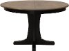 Clearance Maple Pedestal Round Dining Table - Sterling