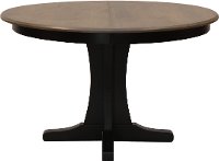 Maple Pedestal Round Dining Table - Sterling
