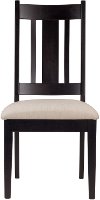 Clearance Cream and Black Upholstered Dining Room Chair - Sterling