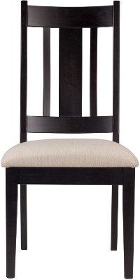 Cream and Black Upholstered Dining Room Chair - Sterling