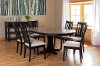 Maple and Black 5 Piece Round Dining Set - Sterling-2