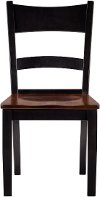 Maple Two-Tone Ladder Back Dining Room Chair - Saber