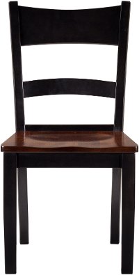 Maple Two-Tone Ladder Back Dining Room Chair - Saber