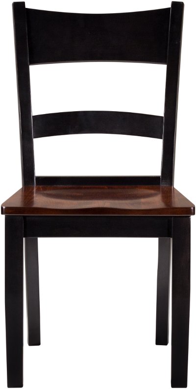 Maple Two-Tone Ladder Back Dining Room Chair - Saber