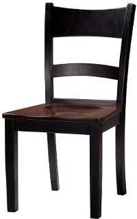 Maple Two-Tone Ladder Back Dining Room Chair - Saber-2