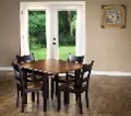 Saber Maple and Black 5 Piece Dining Set