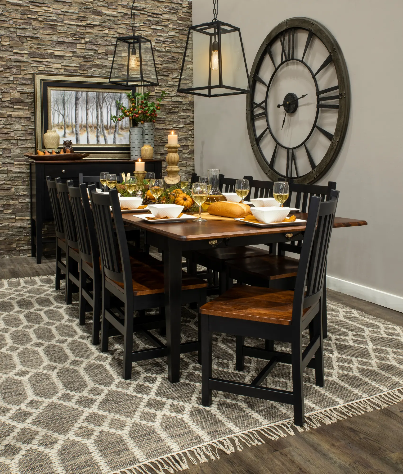 Saber Two-Tone Dining Room Buffet-2