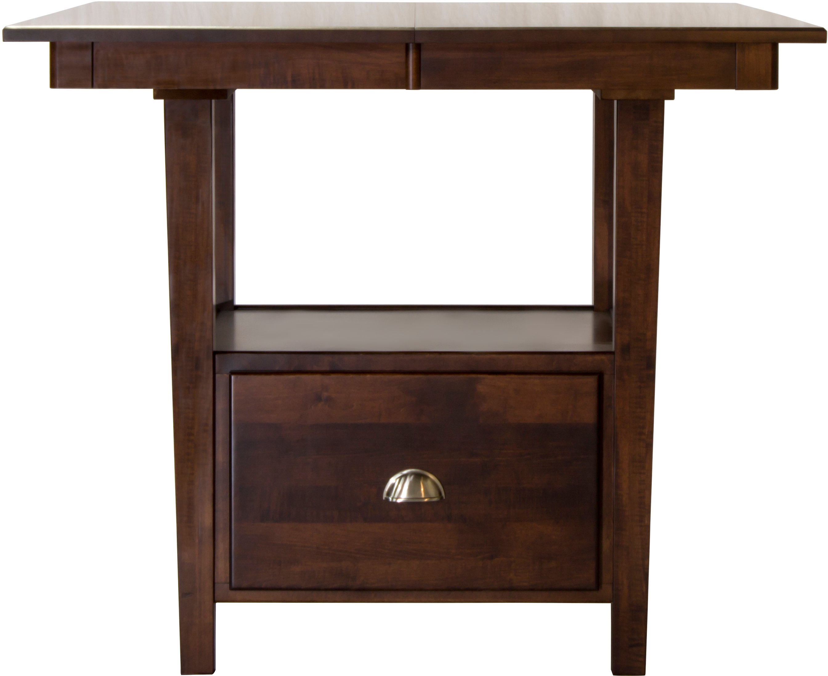 Larkin Dark Brown Counter Height Dining Room Table-1