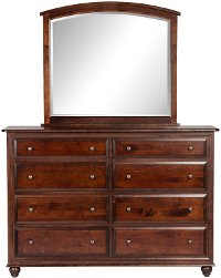 Classic Maple Brown Mirror - Charlton-2