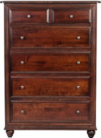Classic Maple Brown Chest of Drawers - Charlton