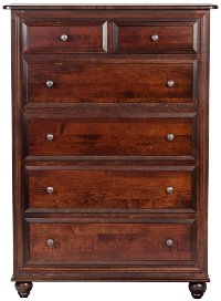 Classic Maple Brown Chest of Drawers - Charlton-2