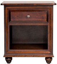 Classic Maple Brown Nightstand - Charlton-2