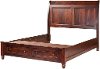 Classic Maple Brown 4 Piece Queen Storage Bed - Charlton-3