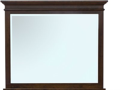 Classic Traditional Cherry Brown Mirror - Brentwood