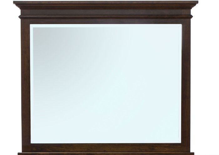 Classic Traditional Cherry Brown Mirror - Brentwood