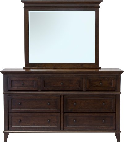 Classic Cherry Brown Dresser - Brentwood