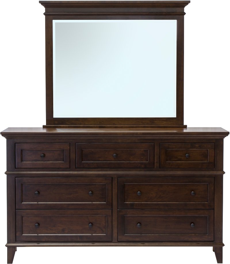 Classic Cherry Brown Dresser Brentwood Rc Willey Furniture Store