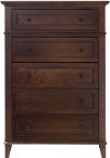 Classic Cherry Brown Chest of Drawers - Brentwood