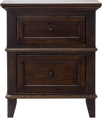 Classic Cherry Brown Nightstand - Brentwood