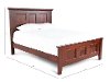 Classic Cherry Brown Queen Bed - Brentwood-3