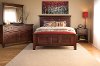 Classic Cherry Brown 4 Piece Queen Bedroom Set - Brentwood