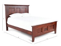 Classic Cherry Brown King Bed - Brentwood-3