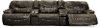 Steel Gray Leather-Match Power Reclining Sectional Sofa - Max-1