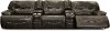 Steel Gray Leather-Match Power Reclining Sectional Sofa - Max-2