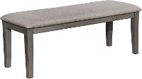 Gray Upholstered Dining Room Bench - Greyson