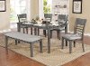 Gray 6 Piece Dining Set - Greyson