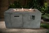Gray Cement Rectangle Fire Pit - Nusa
